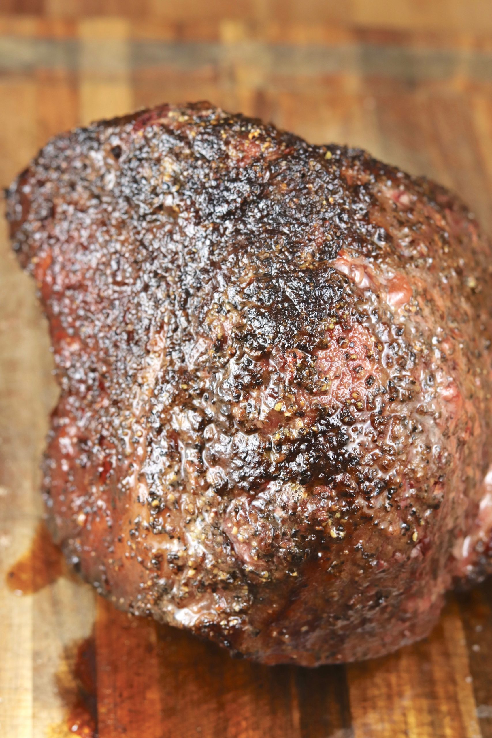 Grilled Rump Roast {With Pepper Crust} - Out Grilling