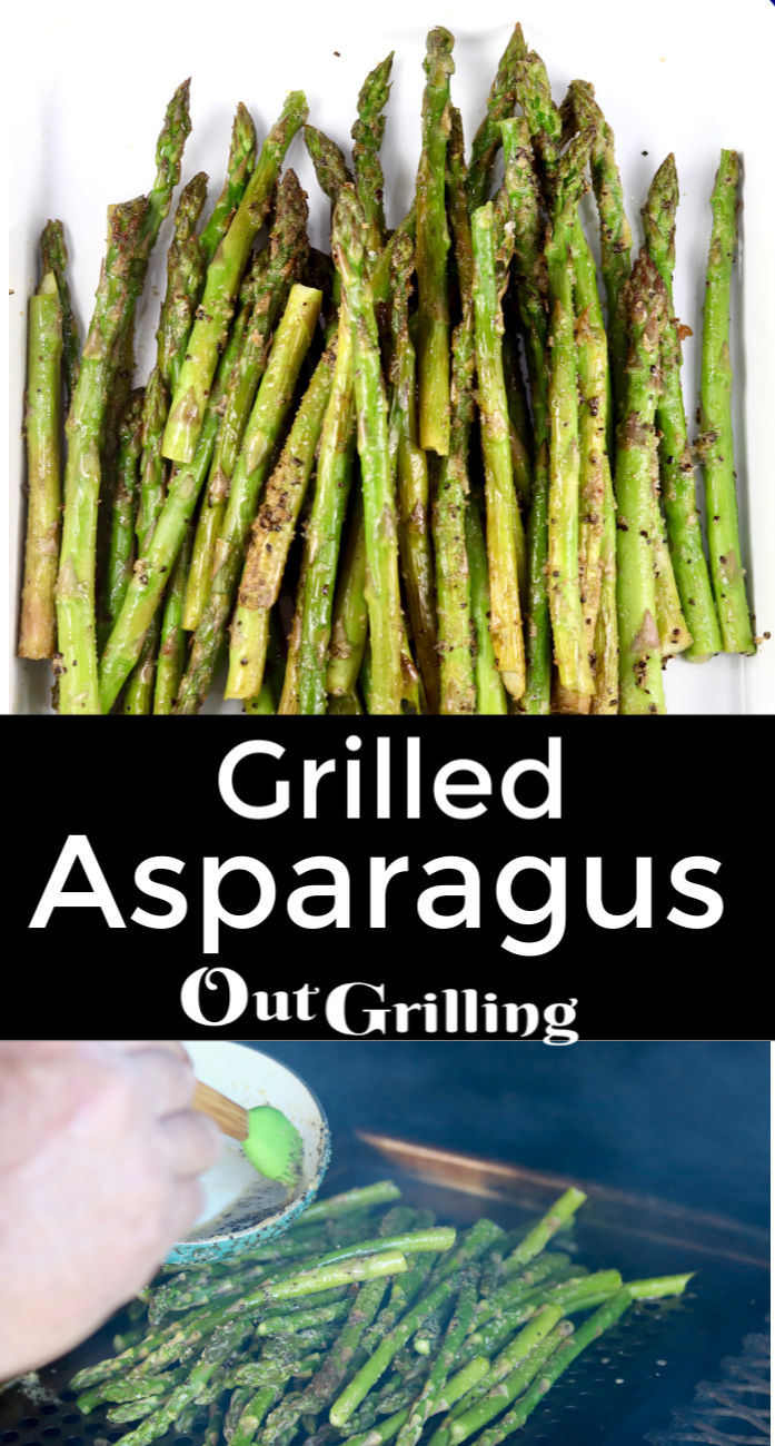 Grilled Asparagus {with Garlic Butter} - Out Grilling