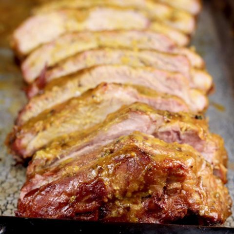 Menards Ribs BBQ Mustard Ribs {with homemade mustard bbq sauce} - Out Grilling