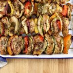 Chicken Kebabs with Vegetables - Grilled