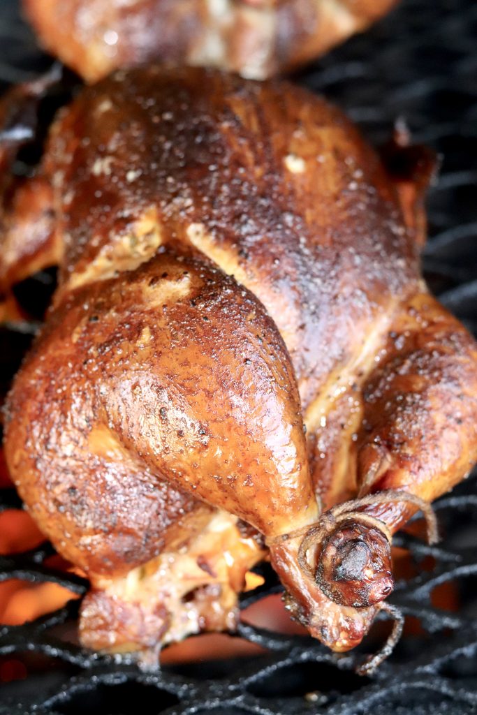 Smoked Chicken with Blackened Butter