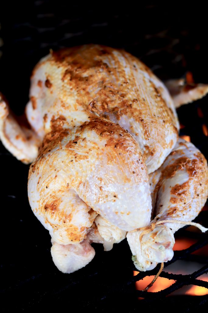 How to Grill whole chickens with blackened seasoning