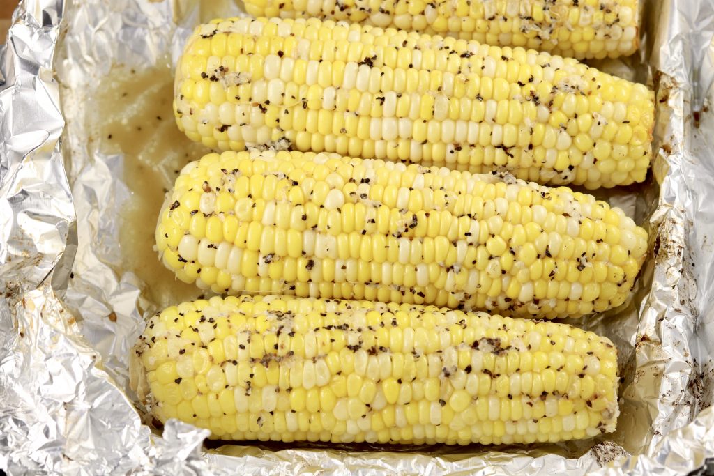 Grilled Corn on the Cob in foil