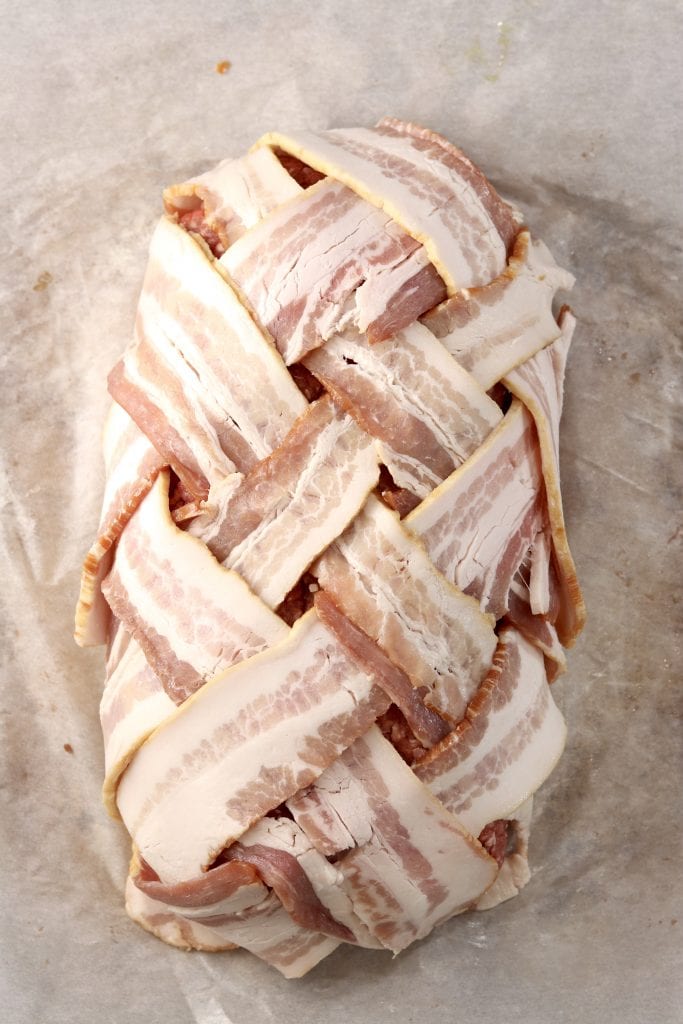 Bacon weave bbq fatty