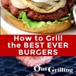 Grilled Hamburgers - collage