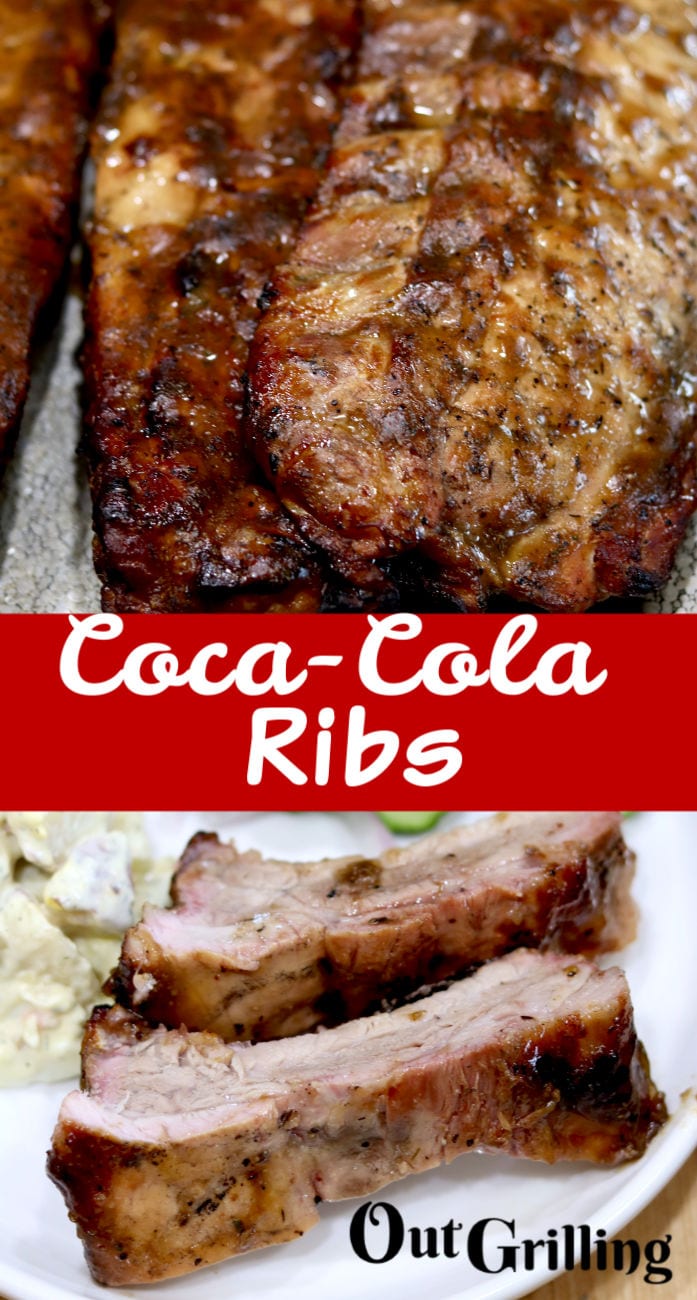 Coca-Cola Ribs - grilled photo and plated photo collage