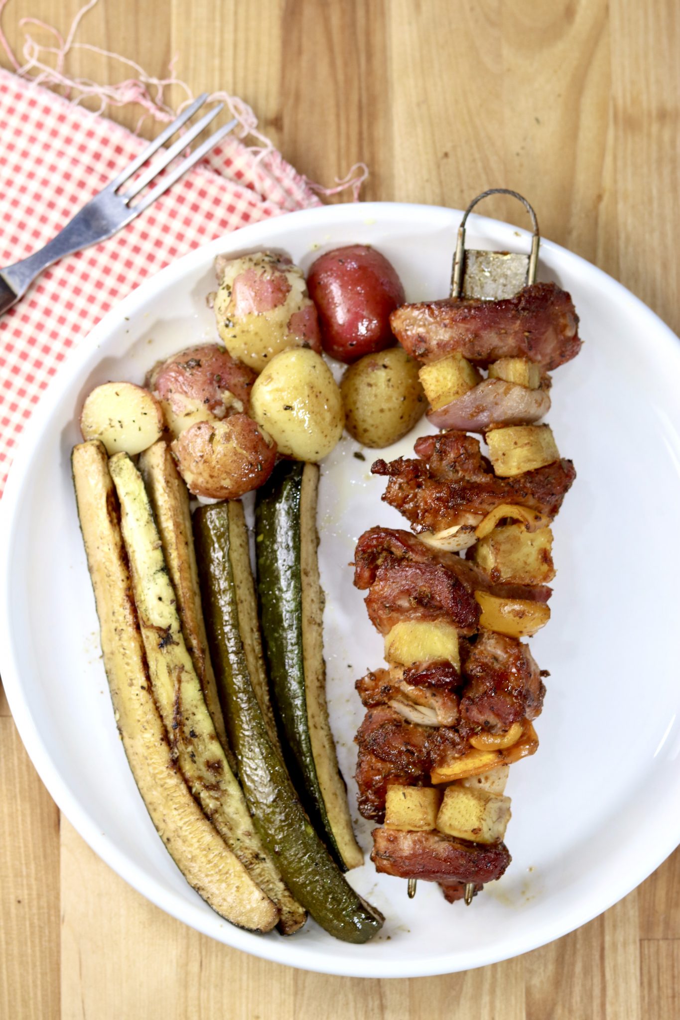 {GRILLED} Pork and Pineapple Kabobs - Out Grilling
