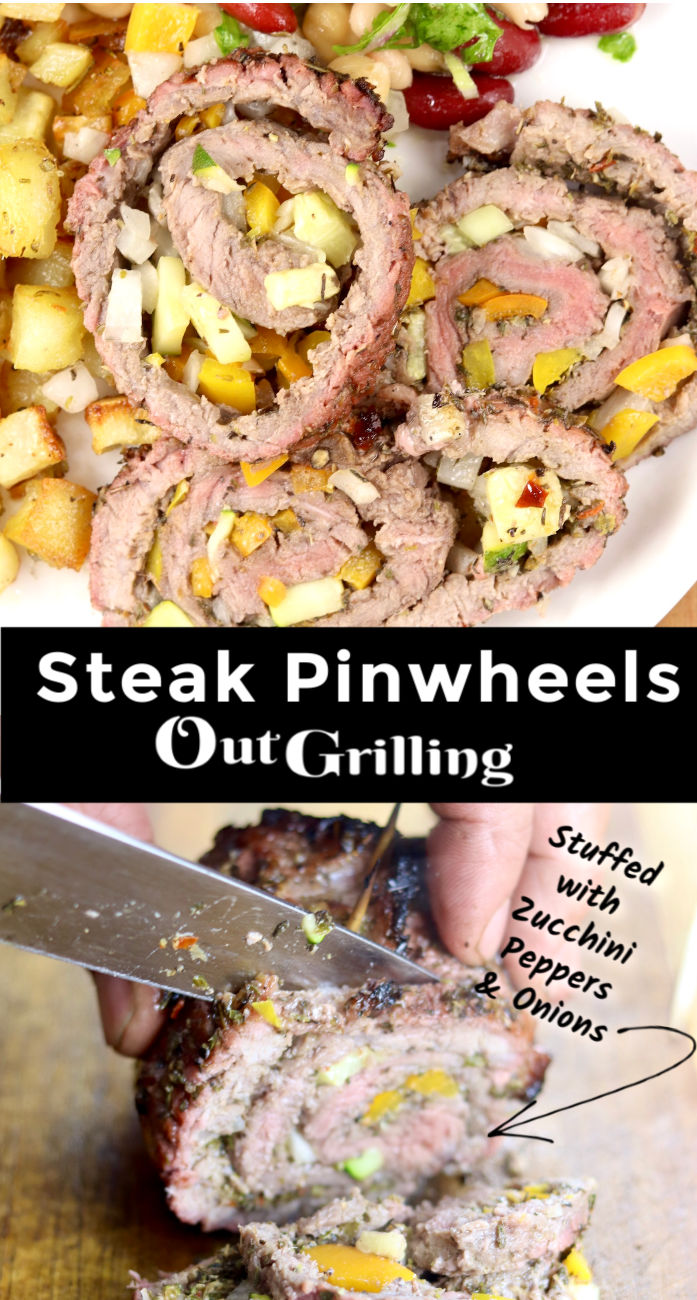 Steak Pinwheels collage