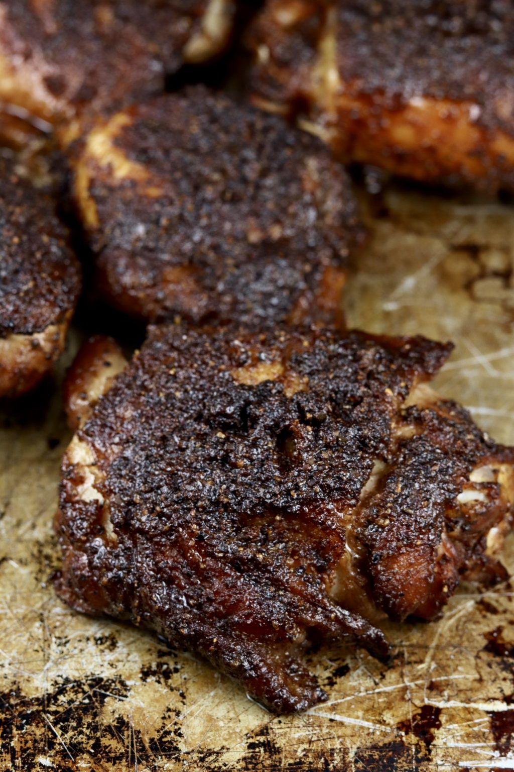 Brown Sugar Smoked Chicken Thighs Recipe - Out Grilling