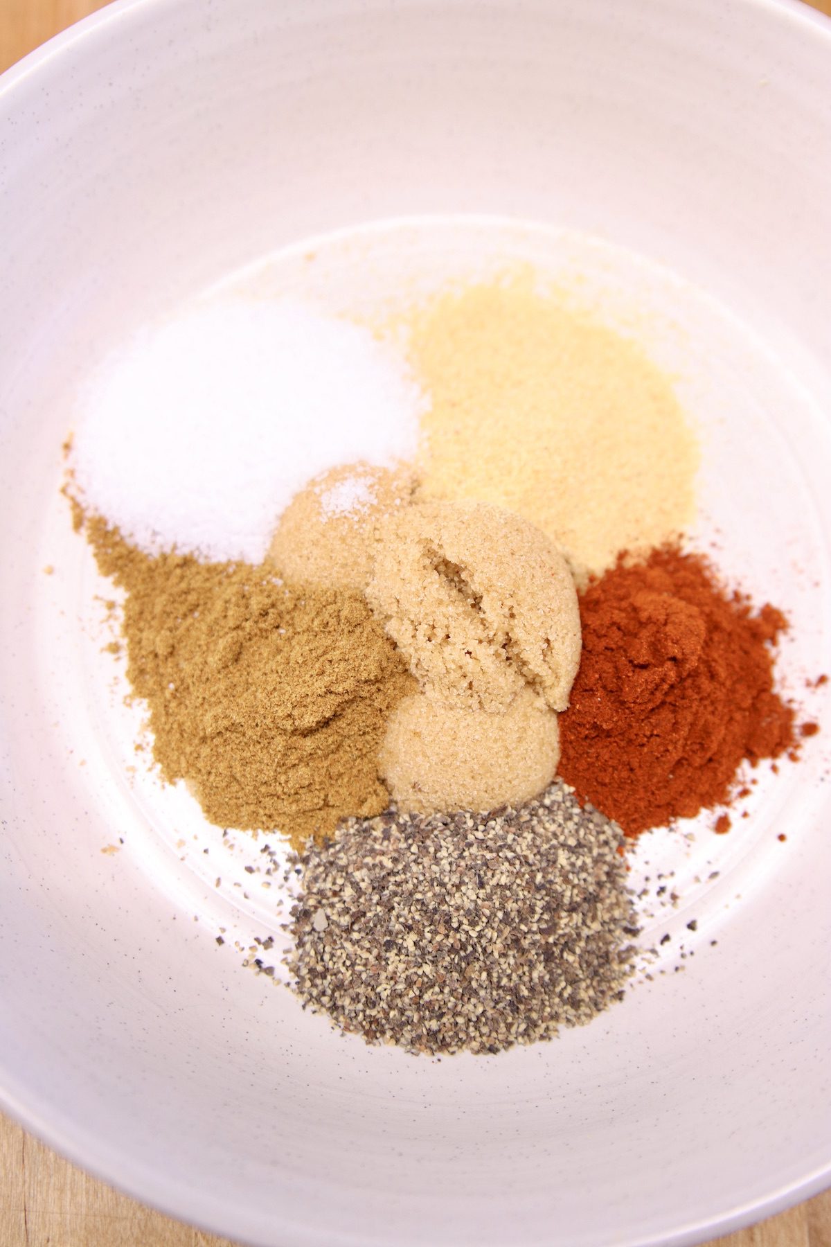 spices and brown sugar in a bowl