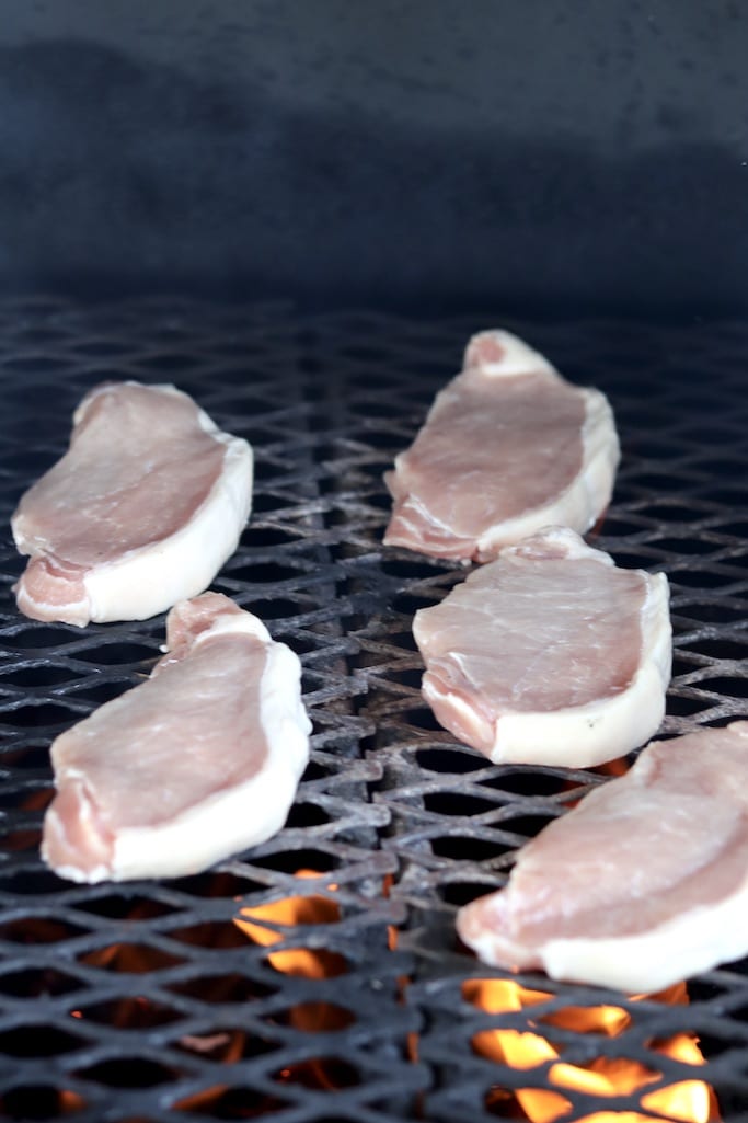 Grilling boneless pork chops