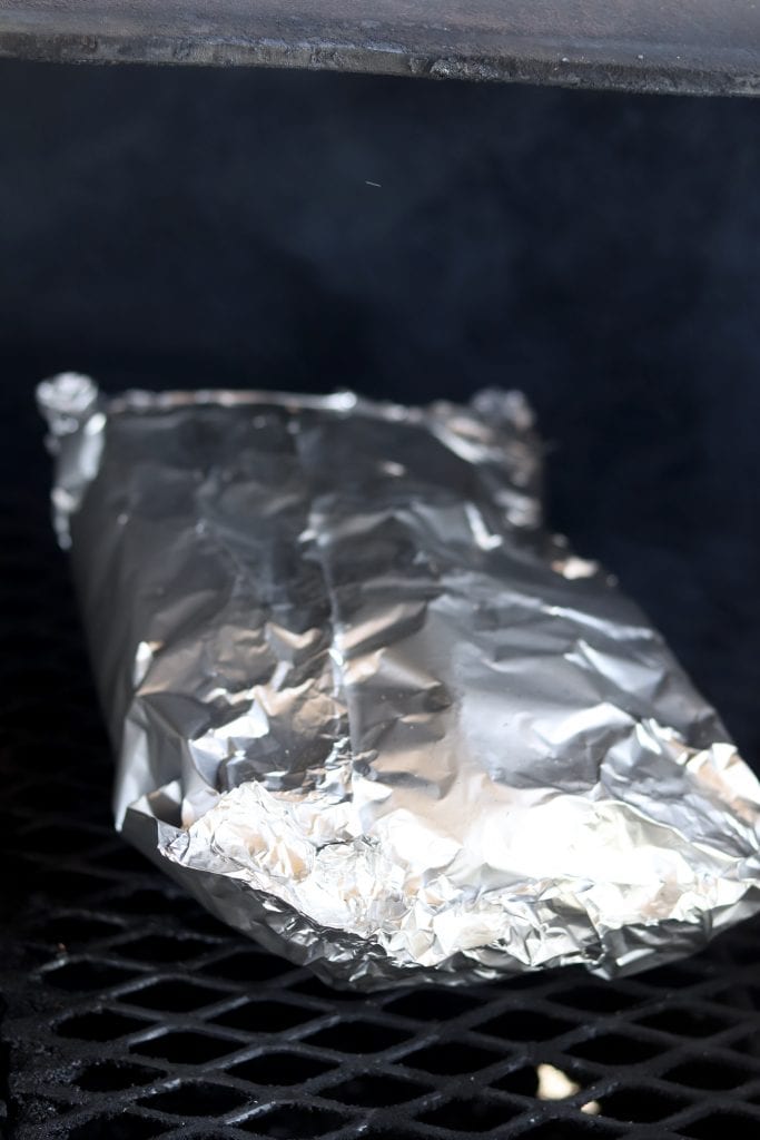 Foil packet on grill 