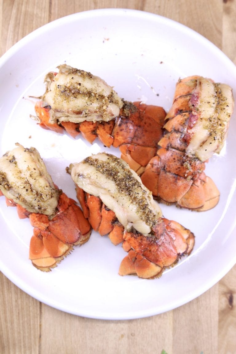 Garlic Butter Lobster Tails {with Steak Bites} Out Grilling