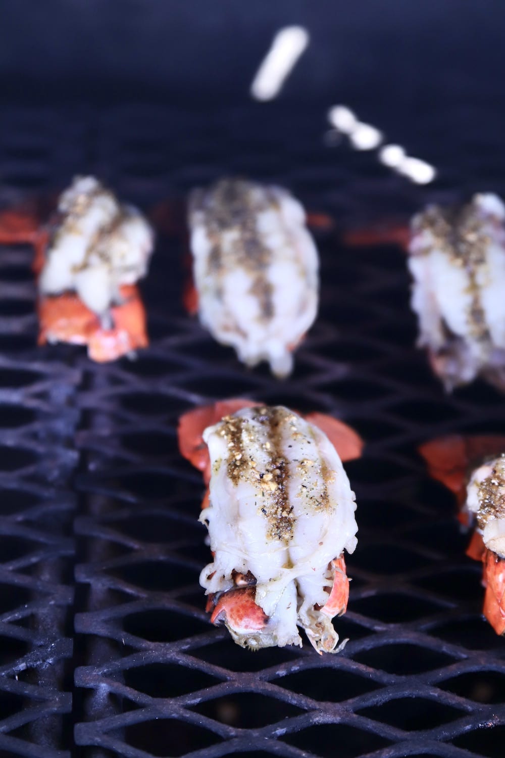 Grilling lobster tails