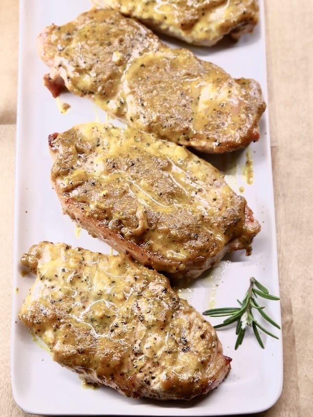 Grilled Rosemary BBQ Pork Chops