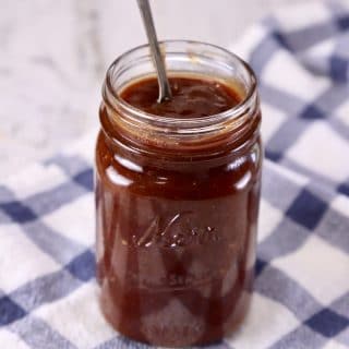 Dr Pepper Jalapeno BBQ Sauce in a jar