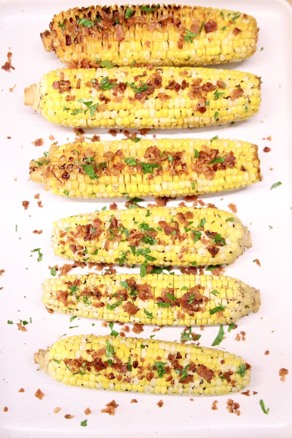 bacon topped corn on the cob