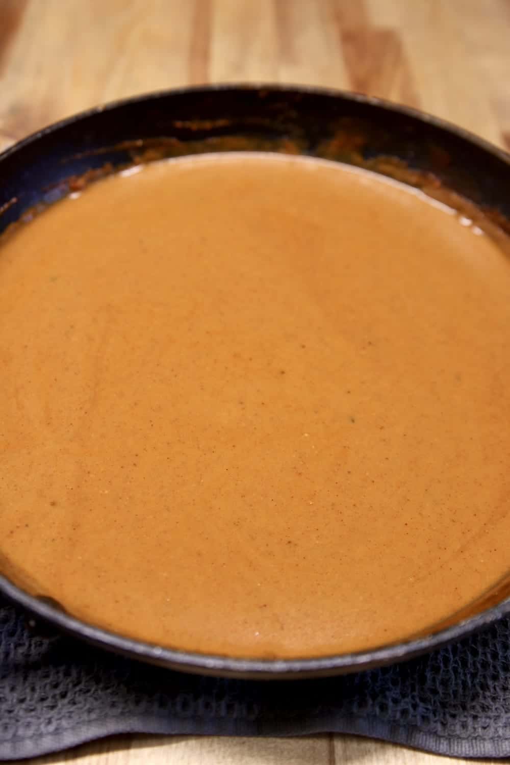 pan of enchilada sauce