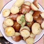 ranch potatoes made with baby red potatoes in a bowl