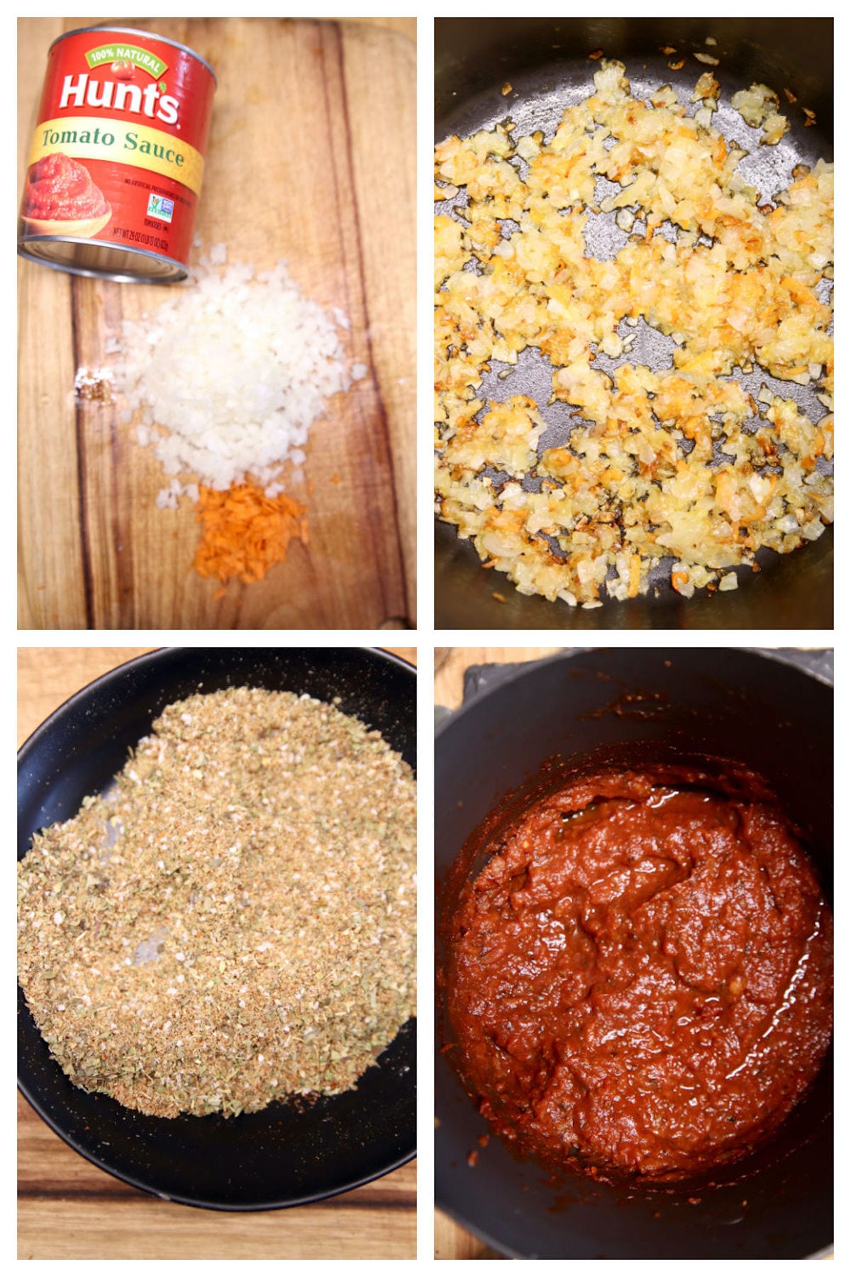 collage making pizza sauce