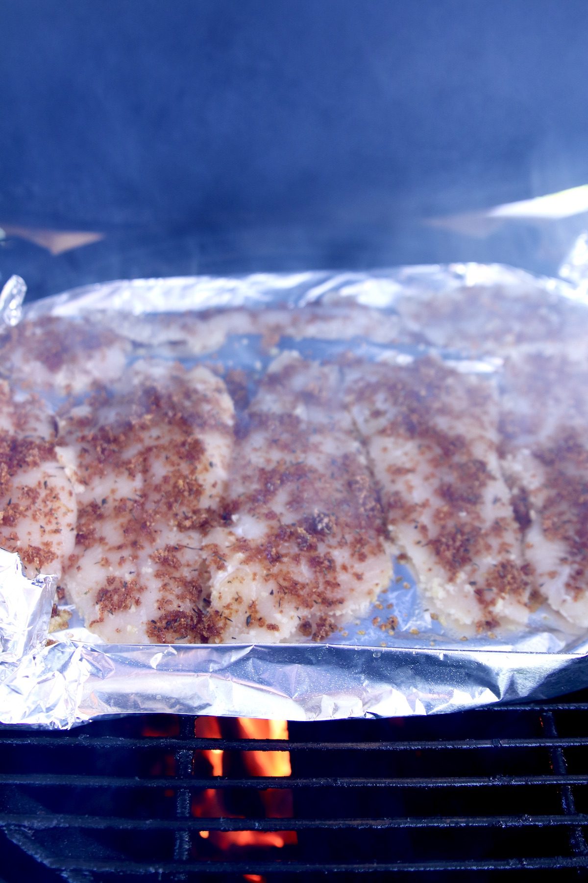 grilling catfish filets on foil