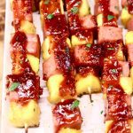 BBQ Spam & Pineapple Kabobs