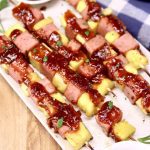 Spam and Pineapple Kabobs