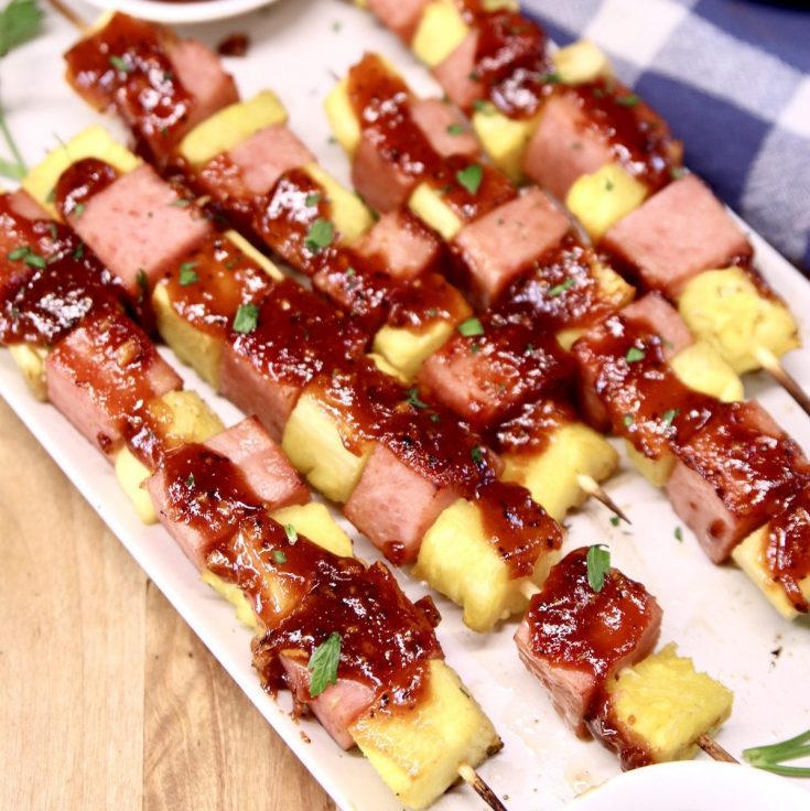 Spam and Pineapple Kabobs
