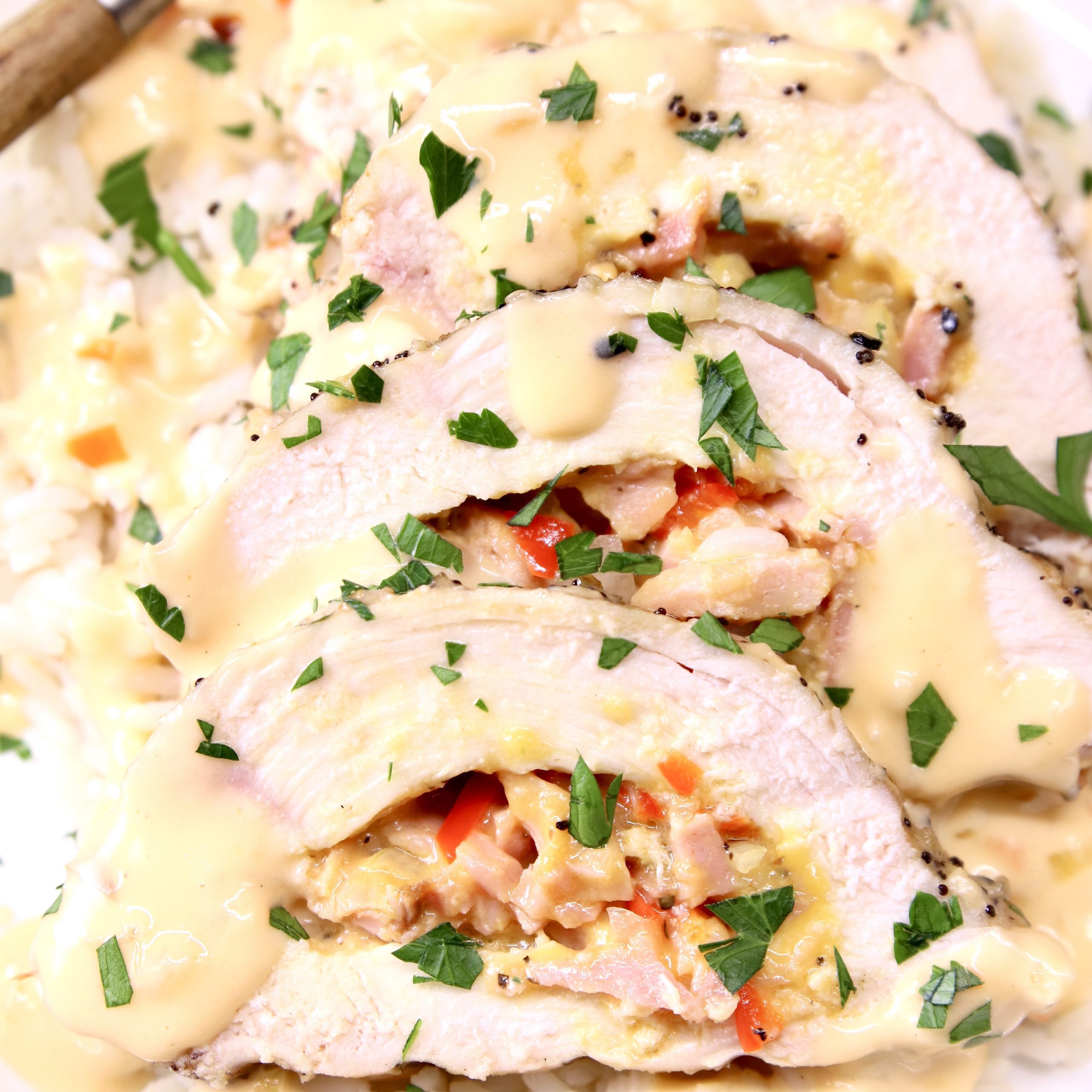 Ham and Cheese Stuffed Chicken Breasts