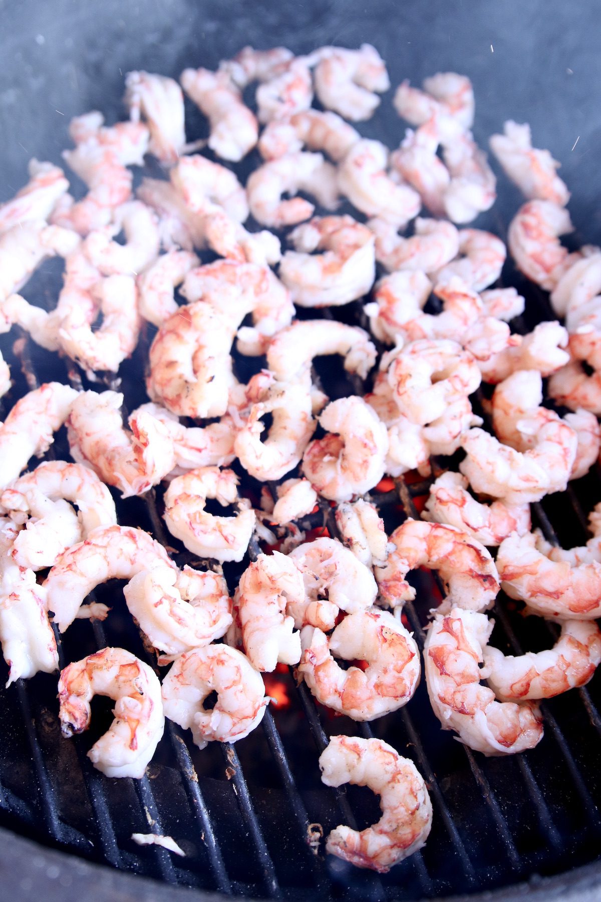 grilling shrimp