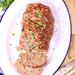 Grilled Meatloaf with text overlay