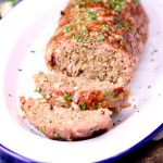 Grilled Meatloaf on a platter