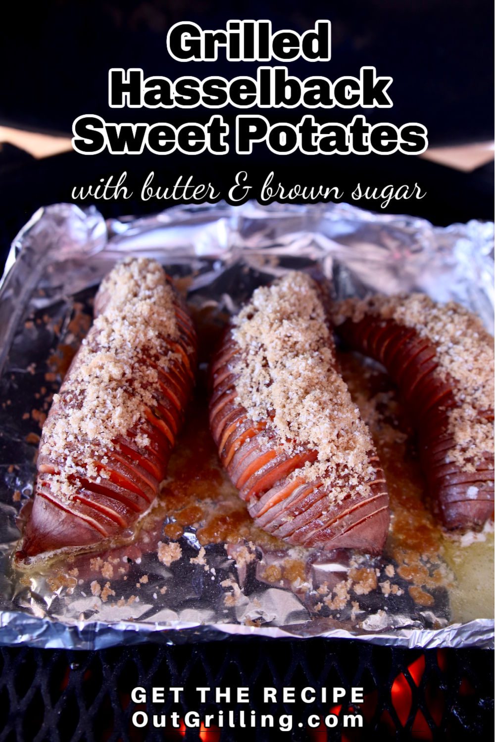 Grilled Hasselback Sweet Potatoes Out Grilling