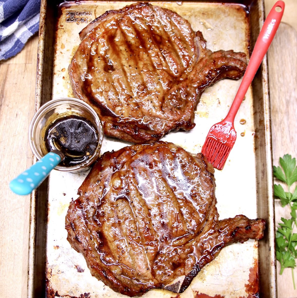 Grilled Steaks with Whiskey Butter