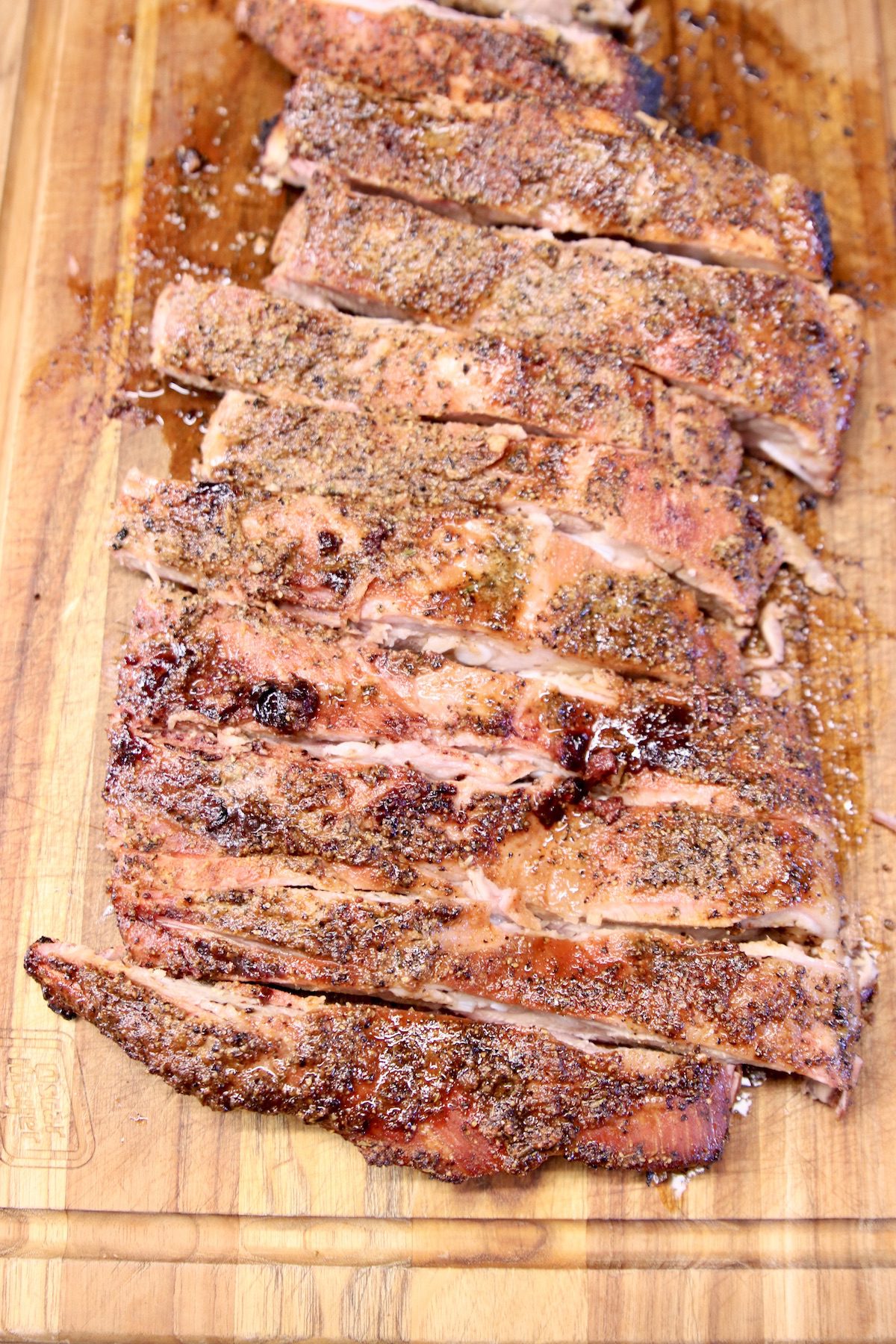 Grilled Spare Ribs sliced