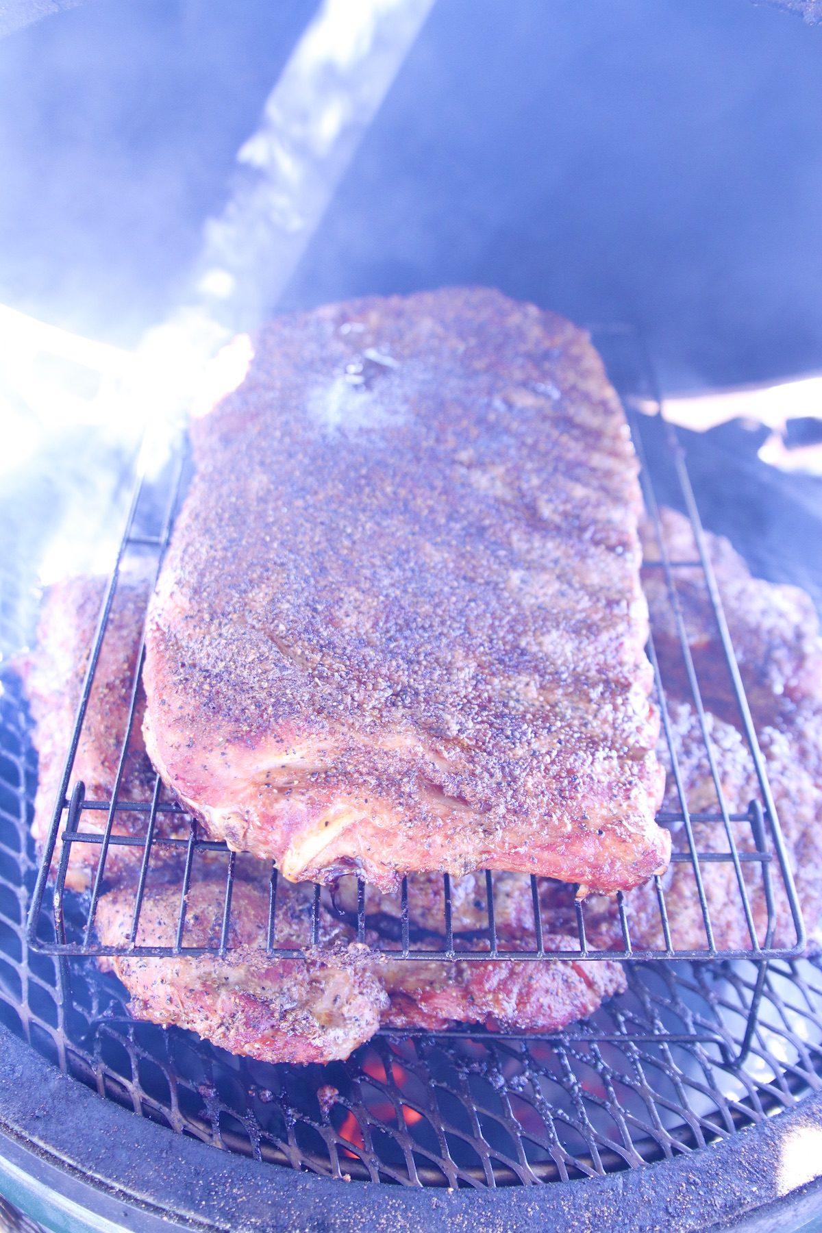 grilling pork ribs