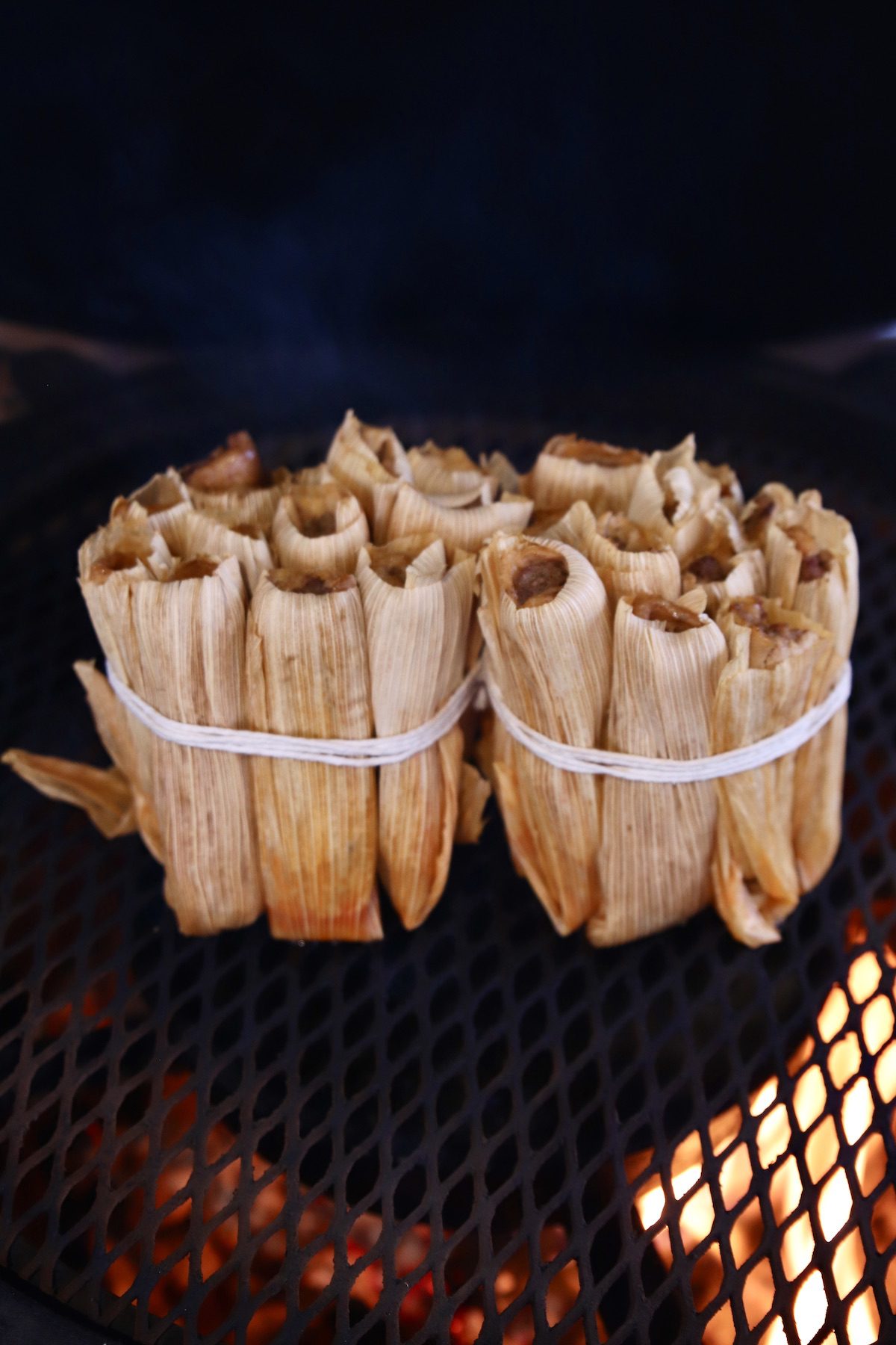 grilling tamales