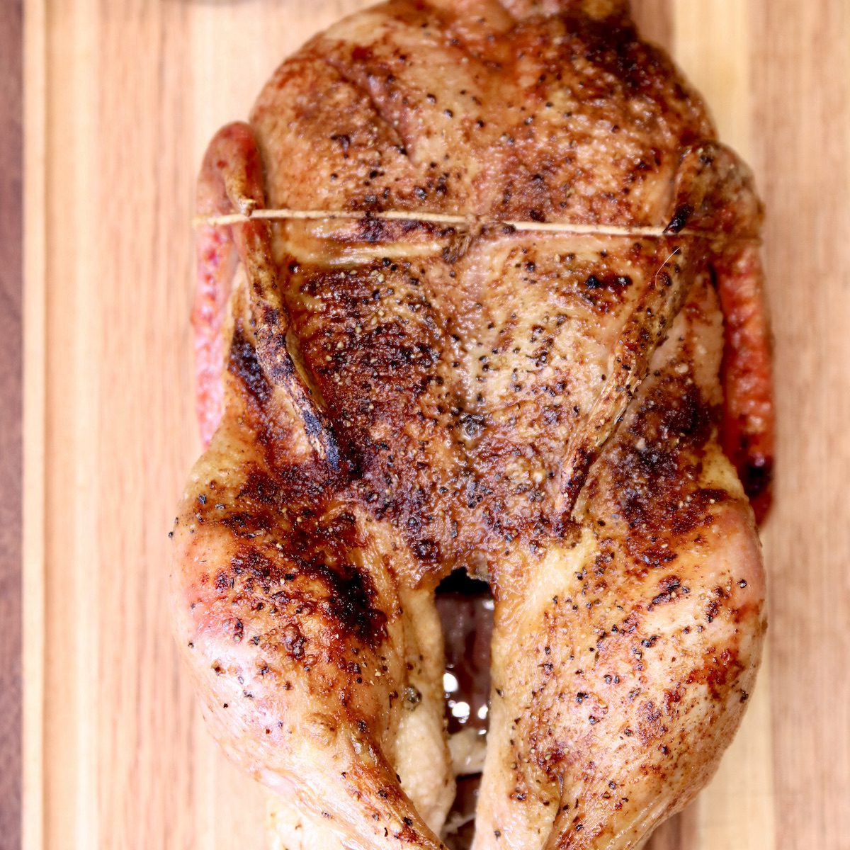 grilled duck on a cutting board