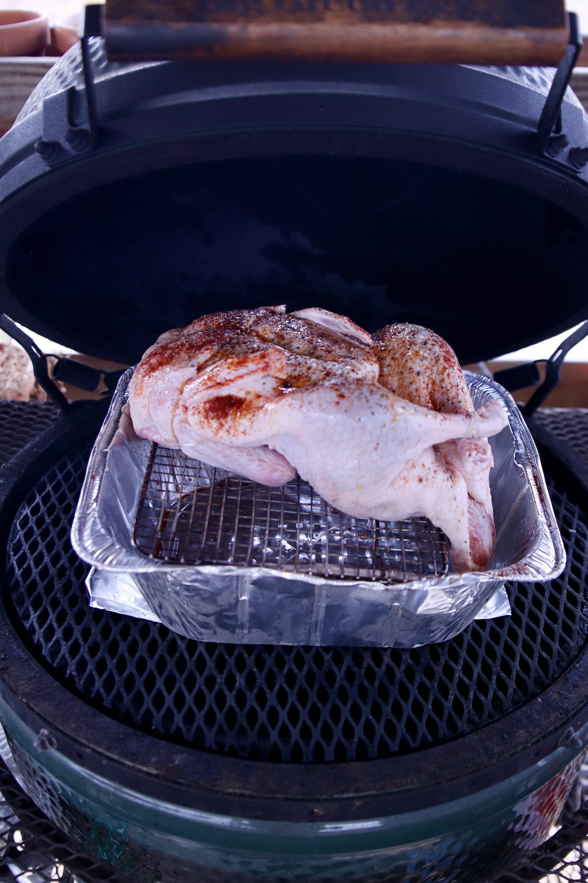 duck on a grill