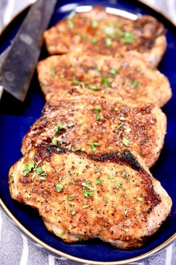 Grilled Garlic Pork Chops - Out Grilling