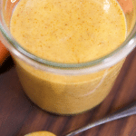 Honey Mustard Sauce in a jar- text overlay.