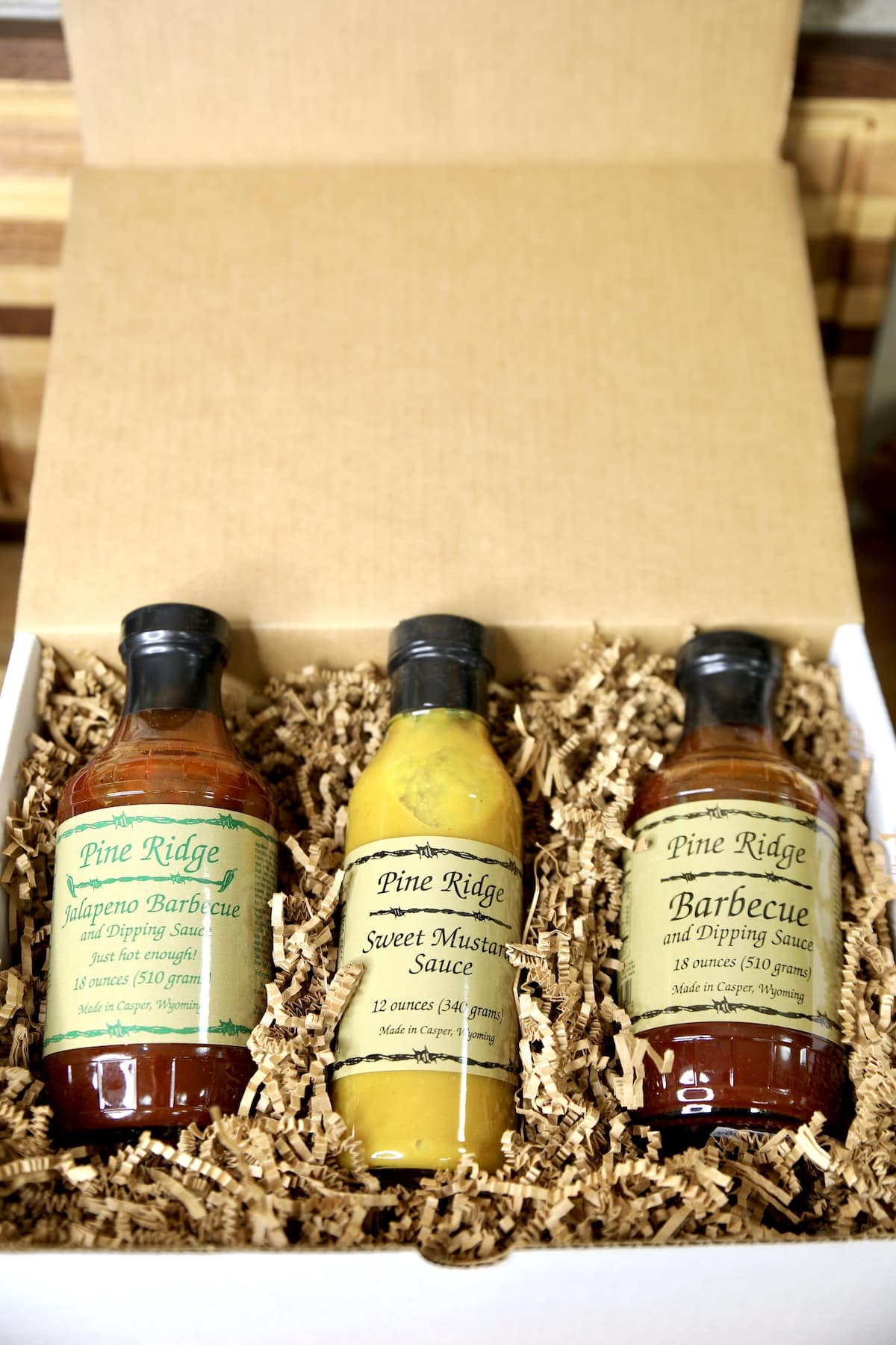 Pine Ridge BBQ Sauce Gift Box.