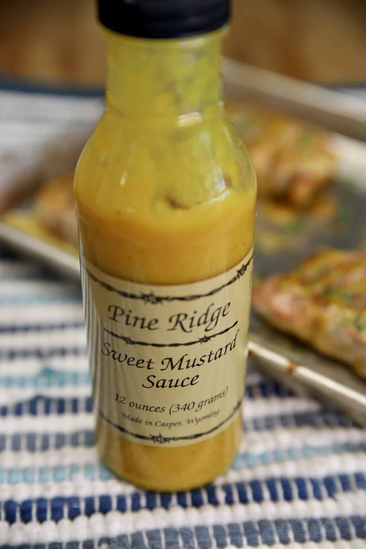Bottle of Pine Ridge Sweet Mustard Sauce.