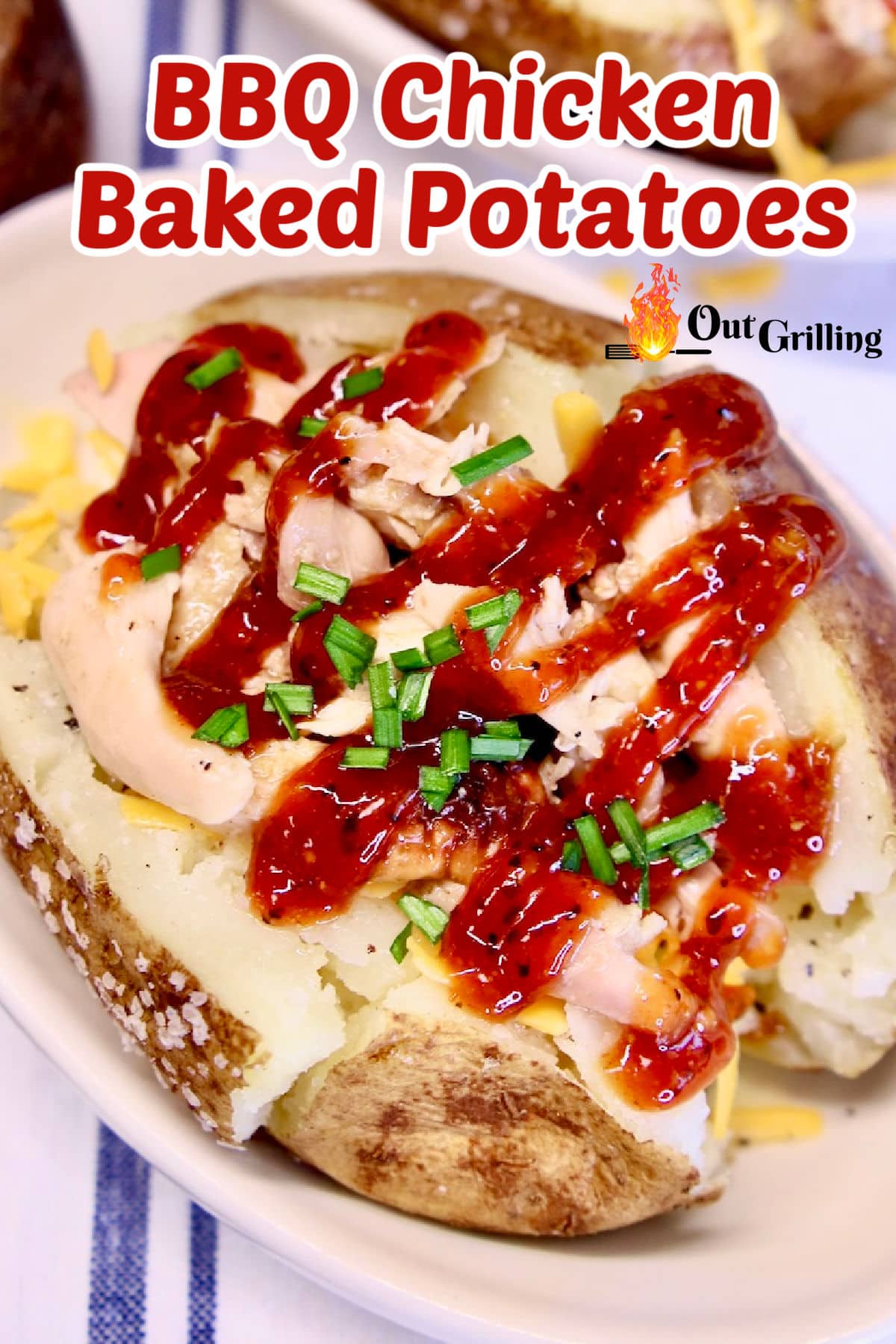 Bbq Chicken Baked Potatoes Out Grilling 