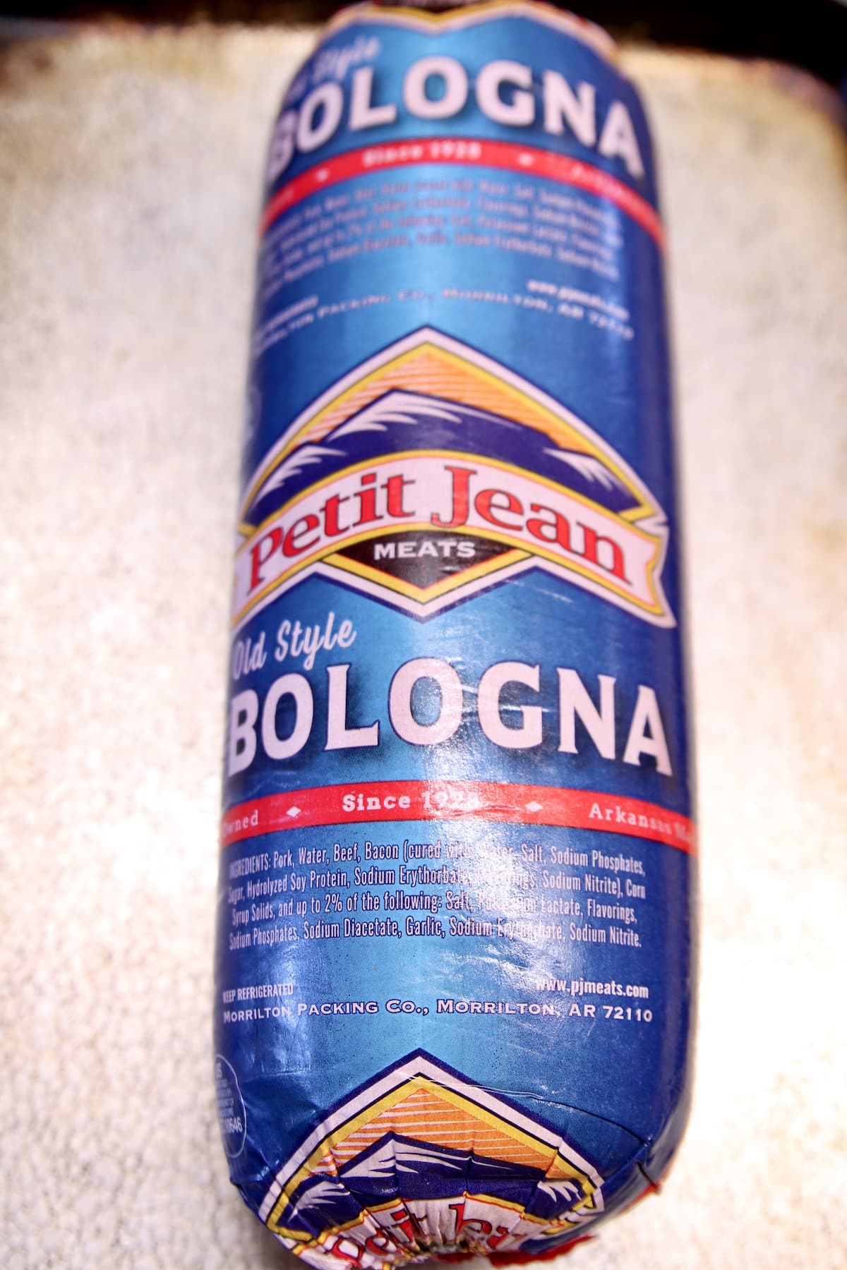 Petit Jean Meats Bologna roll.