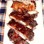 3 2 1 Ribs on a platter - text overlay.