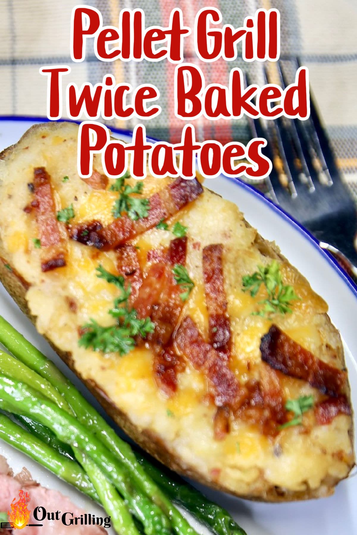 Pellet Grill Twice Baked Potatoes - Out Grilling