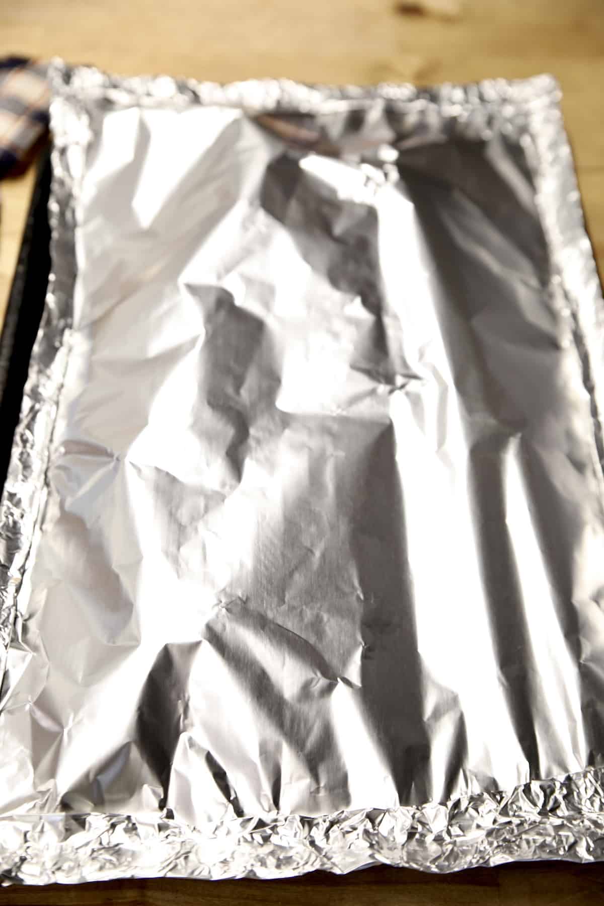 Foil packet with 2 racks ribs.