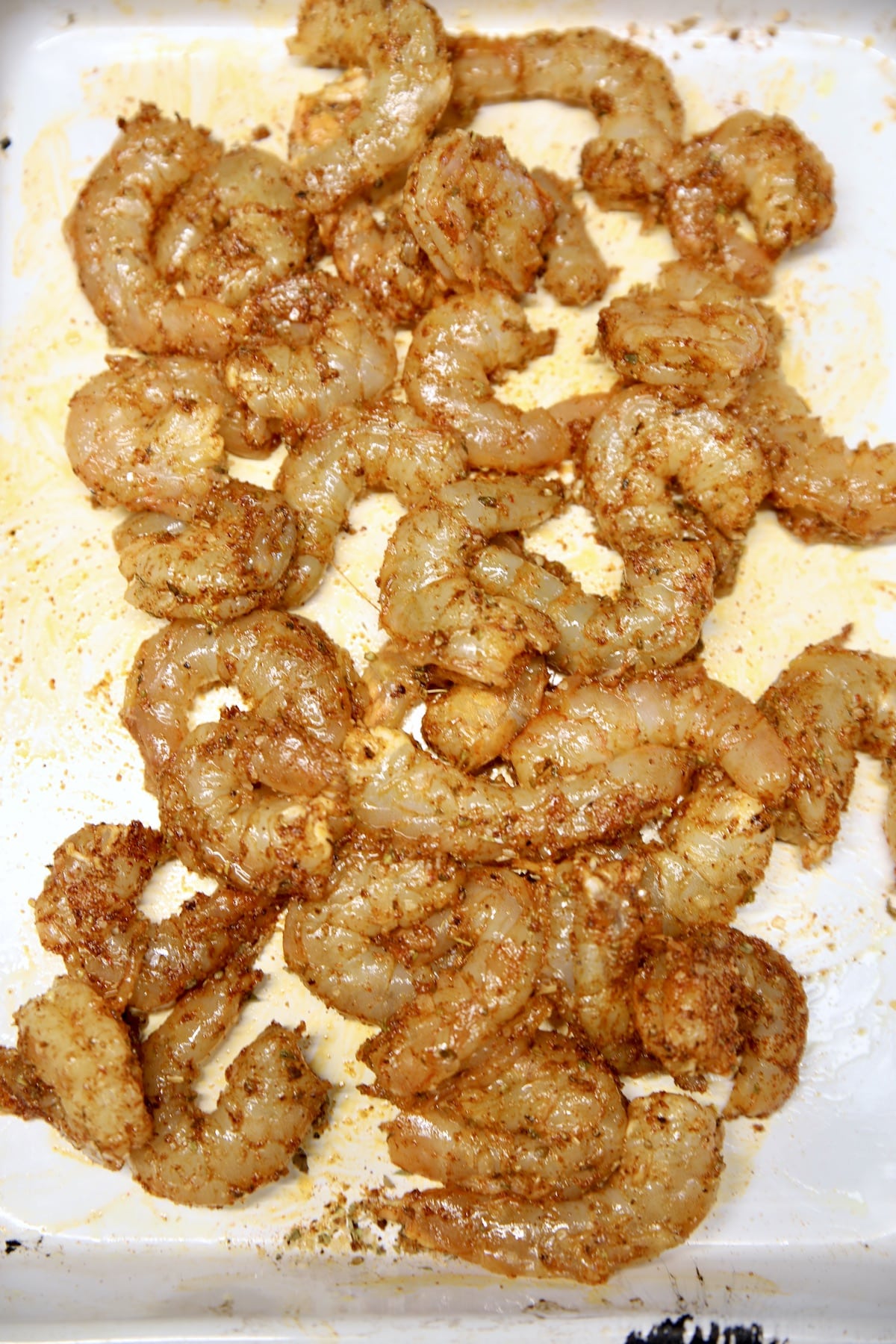 Jumbo raw shrimp tossed with seasonings.