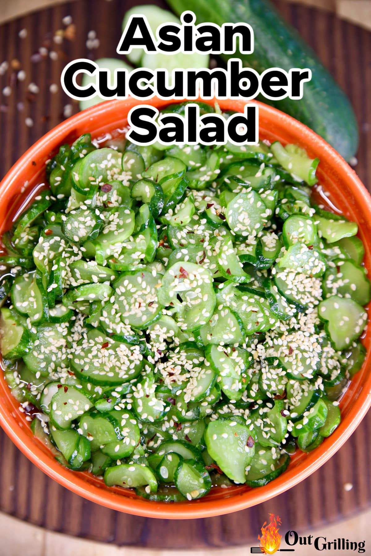 Asian Cucumber Salad - Out Grilling